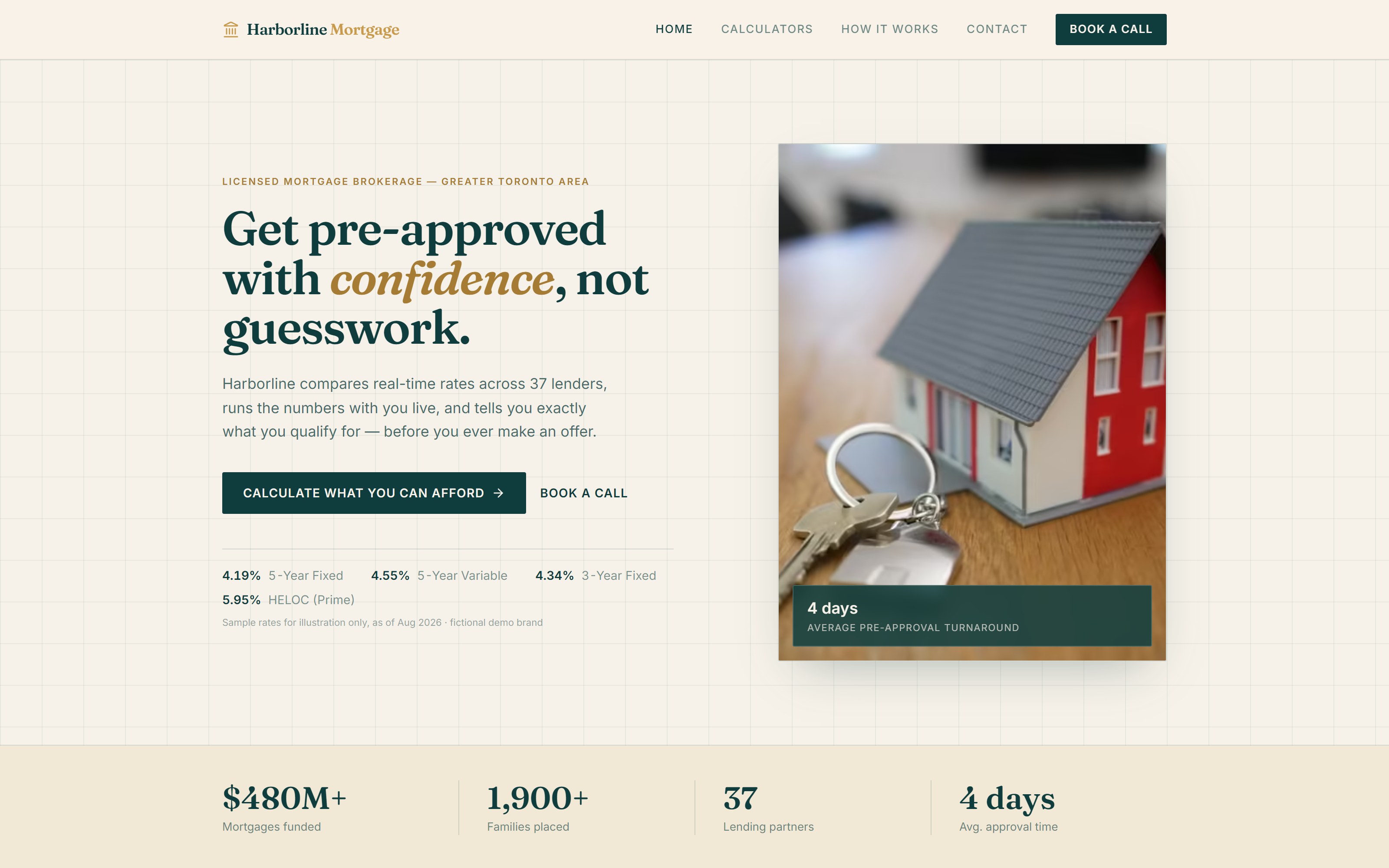 Harborline Mortgage homepage